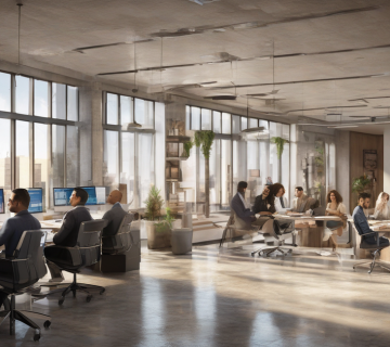 Modern office in Egypt symbolizing the selection of a professional web design company.