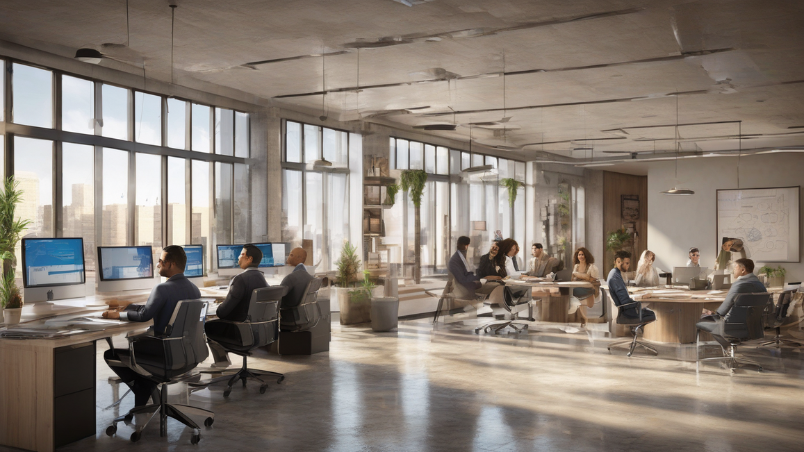 Modern office in Egypt symbolizing the selection of a professional web design company.