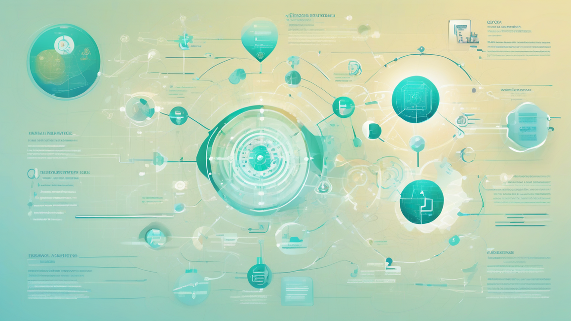 Represents the concept of integrated digital solutions and data-driven strategies.