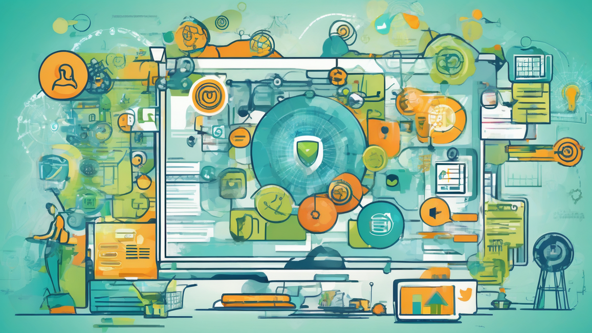 Visualizes the integrated digital marketing services offered, highlighting the synergy between website design and marketing efforts.