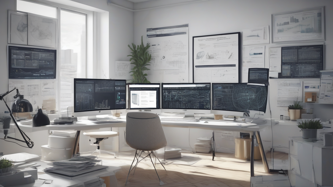 Highlights the integrated approach of a web design company, showing a team collaborating on digital solutions.